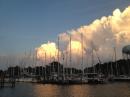 Back Creek in Annapolis: Thunderheads forming on a summer afternoon.